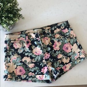 Forever21 Floral Denim Shorts - NWOT